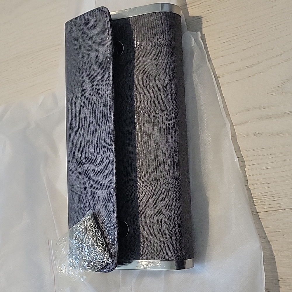 NWT Gray Python Clutch - Picture 3 of 5